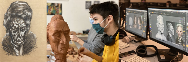 PREPA 3D MOTION: de la sculpture traditionnelle à la sculpture digitale. 